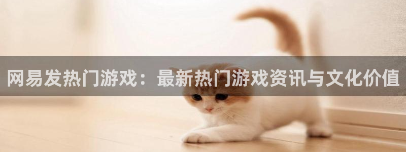 im电竞官网平台代理开号怎么开：网易发热门游戏：最新热门游戏资讯与文化价值